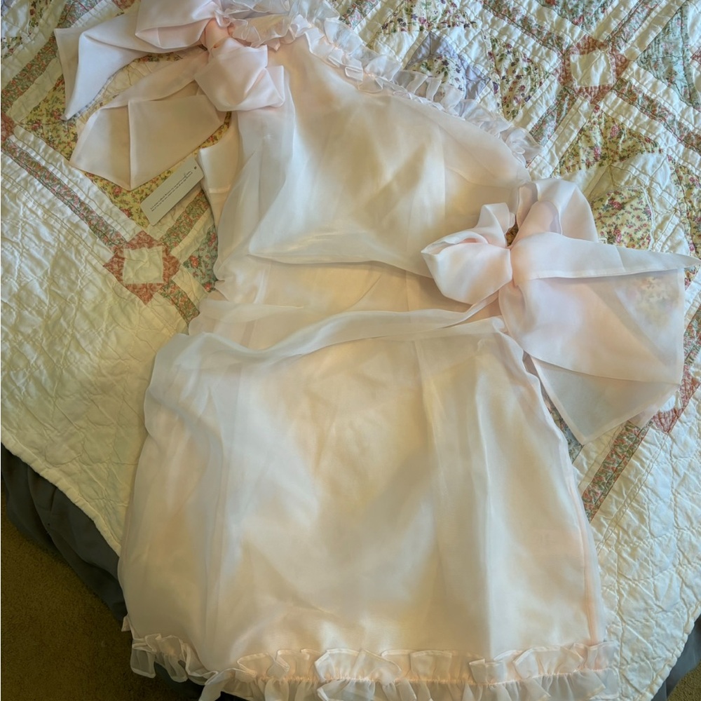 Selkie Pink Mini One Shoulder Dress